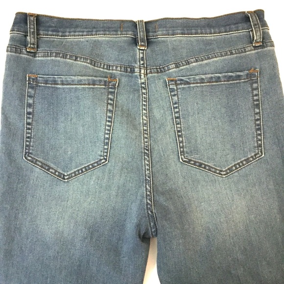 Free People High Rise Dusty Blue Skinny Jeans - Picture 4 of 7